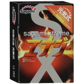 Презервативы Sagami Xtreme ENERGY с ароматом энергетика - 3 шт. - Sagami - купить с доставкой в Новокуйбышевске