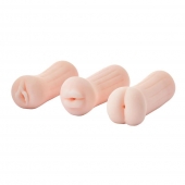 Набор из 3 мастурбаторов The Girl Next Door Tina - Dream Toys - в Новокуйбышевске купить с доставкой