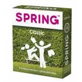 Классические презервативы SPRING CLASSIC - 3 шт. - SPRING - купить с доставкой в Новокуйбышевске