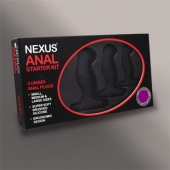 Набор из 3 массажеров простаты чёрного цвета NEXUS ANAL STARTER KIT - Nexus Range - в Новокуйбышевске купить с доставкой