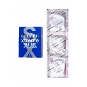 Розовые презервативы Sagami Xtreme FEEL FIT 3D - 3 шт. - Sagami - купить с доставкой в Новокуйбышевске