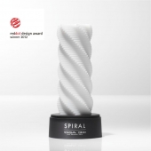 Белый 3D мастурбатор SPIRAL - Tenga - в Новокуйбышевске купить с доставкой