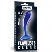 Синяя анальная втулка Flawless Clear Prostate Plug 6.0 - 15 см. - Lovetoy - в Новокуйбышевске купить с доставкой