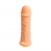 Телесный фаллоудлинитель Extra Size Bubbles - 15,5 см. - Lola Games - в Новокуйбышевске купить с доставкой