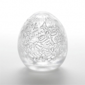 Мастурбатор-яйцо Keith Haring EGG PARTY - Tenga - в Новокуйбышевске купить с доставкой