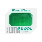 Зеленый мастурбатор-стимулятор Tenga Uni Emerald - Tenga - в Новокуйбышевске купить с доставкой