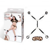 Леопардовая фиксация на матрас для рук и ног Classic Bedspreader - Lux Fetish - купить с доставкой в Новокуйбышевске