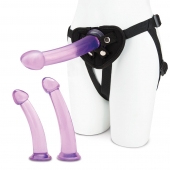 Тренировочный набор с тремя насадками Pegging Training Set - Lux Fetish - купить с доставкой в Новокуйбышевске