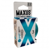 Презервативы Maxus G spot с двойной спиралью - 3 шт. - Maxus - купить с доставкой в Новокуйбышевске
