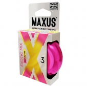 Ароматизированные презервативы Maxus Exotic Mix - 3 шт. - Maxus - купить с доставкой в Новокуйбышевске