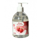 Лубрикант на водной основе Love Protection Raspberry с ароматом малины - 300 мл. - Lola Games - купить с доставкой в Новокуйбышевске