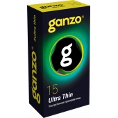 Прозрачные ультратонкие презервативы Ganzo Ultra thin - 15 шт. - Ganzo - купить с доставкой в Новокуйбышевске