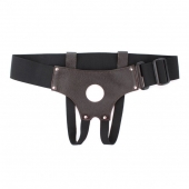 Трусики для страпона коричневого цвета - БДСМ Арсенал - купить с доставкой в Новокуйбышевске