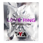 Прозрачное гелевое эрекционное кольцо с шипиками - Toyfa Basic - в Новокуйбышевске купить с доставкой