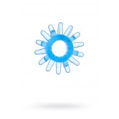 Голубая гелевая насадка с шипиками - Toyfa Basic - в Новокуйбышевске купить с доставкой