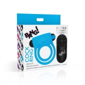 Голубое эрекционное виброкольцо 28X Remote Control Vibrating Cock Ring   Bullet - XR Brands - в Новокуйбышевске купить с доставкой