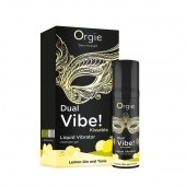 Съедобный жидкий вибратор Dual Vibe! со вкусом лимонного джина с тоником - 15 мл. - ORGIE - купить с доставкой в Новокуйбышевске