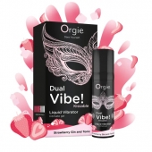 Съедобный жидкий вибратор Dual Vibe! со вкусом клубничного джина с тоником - 15 мл. - ORGIE - купить с доставкой в Новокуйбышевске