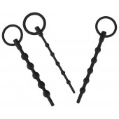 Набор из 3 черных силиконовых уретральных стимуляторов Training Set - Orion - купить с доставкой в Новокуйбышевске