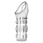Прозрачная насадка на пенис Stretchy Studded Penis Sleeve Ring - Blush Novelties - в Новокуйбышевске купить с доставкой