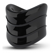 Черное эрекционное кольцо на мошонку Beef Ball Stretcher Snug X Long - Blush Novelties - в Новокуйбышевске купить с доставкой