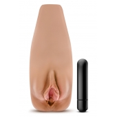Маструбатор-вагина с вибрацией Soft   Wet Renata Realistic Tan Masturbator - Blush Novelties - в Новокуйбышевске купить с доставкой