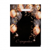 Пакет с вырубной ручкой и принтом в виде шариков (30х40 см) - Сима-Ленд - купить с доставкой в Новокуйбышевске