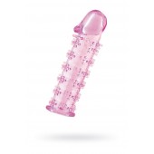 Розовая насадка на пенис с шипами - 12,5 см. - A-toys - в Новокуйбышевске купить с доставкой