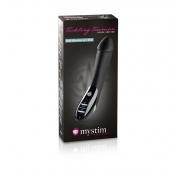 Вибратор с электростимуляцией Tickling Truman Black Edition - 27 см. - MyStim - купить с доставкой в Новокуйбышевске