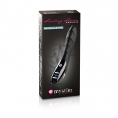 Вибратор с электростимуляцией Sizzling Simon Black Edition - 27 см. - MyStim - купить с доставкой в Новокуйбышевске