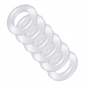 Комплект из 6 прозрачных эрекционных колец Ring Master Custom Ball Stretcher Kit - XR Brands - в Новокуйбышевске купить с доставкой