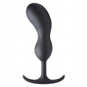 Черный массажер простаты с утяжелителями Premium Silicone Weighted Prostate Plug XL - 20,8 см. - XR Brands - в Новокуйбышевске купить с доставкой