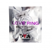 Прозрачное виброкольцо с двумя вибропульками - Toyfa Basic - в Новокуйбышевске купить с доставкой