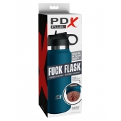 Смуглый мастурбатор-вагина в синей колбе F*ck Flask - Pipedream - в Новокуйбышевске купить с доставкой