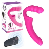 Розовый безремневой страпон Straples Strap-On Dildo - Erokay - купить с доставкой в Новокуйбышевске