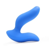 Синий вибромассажер простаты 3,5’’ Curve P-spot Massager - 12 см. - Erokay - в Новокуйбышевске купить с доставкой