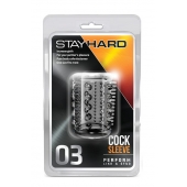 Прозрачная насадка с шипами и шишечками STAY HARD COCK SLEEVE 03 CLEAR - Blush Novelties - в Новокуйбышевске купить с доставкой
