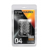 Прозрачная насадка с бороздками STAY HARD COCK SLEEVE 04 CLEAR - Blush Novelties - в Новокуйбышевске купить с доставкой