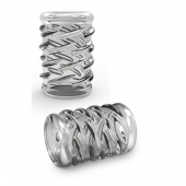Прозрачная насадка с объёмными чёрточками STAY HARD COCK SLEEVE 06 CLEAR - Blush Novelties - в Новокуйбышевске купить с доставкой