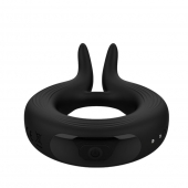 Черное эрекционное кольцо Marry Me Rechargeable Vibrating Cockring - Adrien Lastic - в Новокуйбышевске купить с доставкой