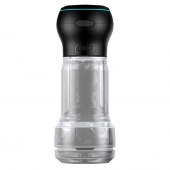 Набор PowerBlow   Feel Pocket Stroker Crystal: мастурбатор и интерактивная насадка - Kiiroo - в Новокуйбышевске купить с доставкой