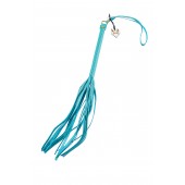 Голубая кожаная плеть - 50 см. - Pecado - купить с доставкой в Новокуйбышевске