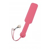 Розовый кожаный пэддл - 37 см. - Pecado - купить с доставкой в Новокуйбышевске