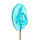 Леденец в форме вагины со вкусом блю кюрасао - 50 гр. - Sosuчki - купить с доставкой в Новокуйбышевске