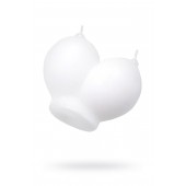 Белая сувенирная свеча «Сиськи» - Pecado - купить с доставкой в Новокуйбышевске