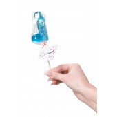 Голубой леденец в форме члена со вкусом блю кюрасао - 80 гр. - Sosuчki - купить с доставкой в Новокуйбышевске