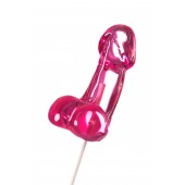 Розовый леденец в форме члена со вкусом айриш крим - 80 гр. - Sosuчki - купить с доставкой в Новокуйбышевске