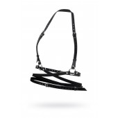 Черная кожаная портупея «Осанка» - Pecado - купить с доставкой в Новокуйбышевске