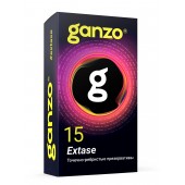 Презервативы анатомической формы с точечной и ребристой структурой Ganzo Extase - 15 шт. - Ganzo - купить с доставкой в Новокуйбышевске