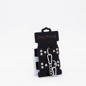 Черные кожаные оковы с регулируемыми ремешками - Crazy Handmade - купить с доставкой в Новокуйбышевске